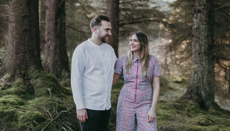 Beth Jack Bond in Whinlatter Forest near The Cottage in the Wood credit Lara Luis 1 768x437